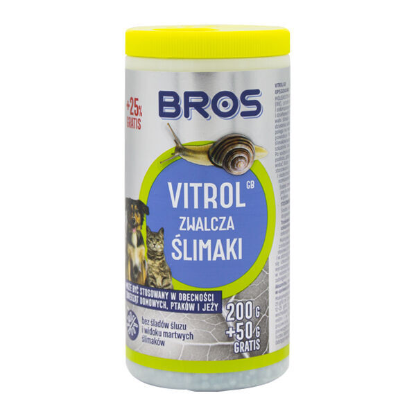 new Bros Vitrol GB 200G+50G na ślimaki bezpieczny dla psów i kotów plant surfactant