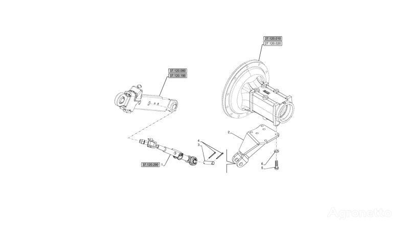 Wspornik New Holland T6090 T6070 Wspornik 84517772 84517772 for New Holland T6090 T6070  wheel tractor