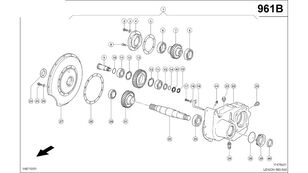 Claas Lexion 560 KOŁO CZOŁOWE  0007703260 (Silnik c13; przekładnia roz gearbox