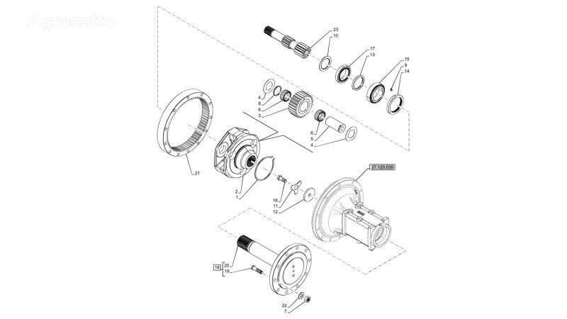 gearbox gear for New Holland T6070  wheel tractor