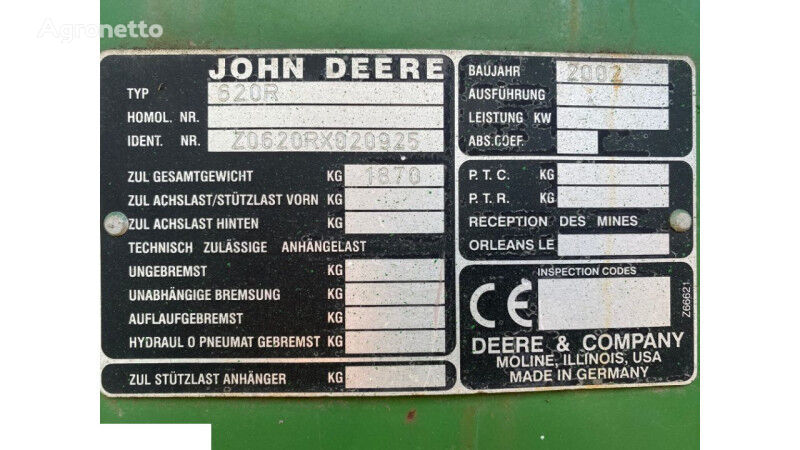 Blacha Ograniczająca other operating parts for John Deere 620r grain header