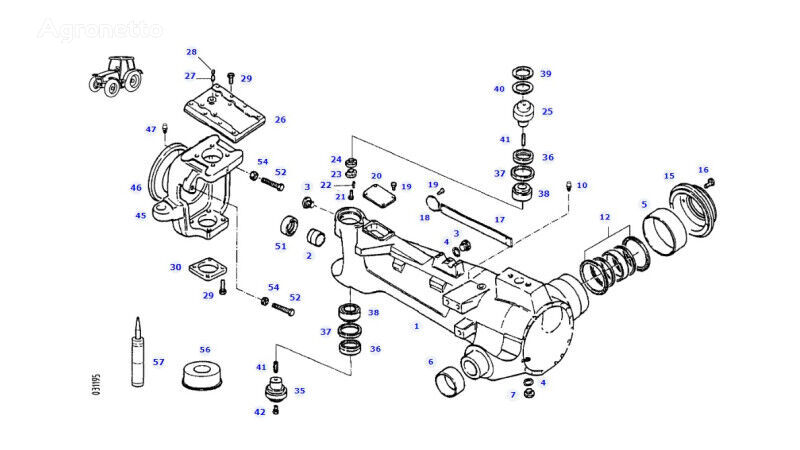 tuleja przedniego mostu  816300020480 other transmission spare part for Fendt 927 930 933 936 wheel tractor