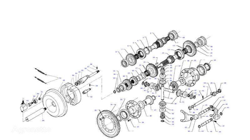 tryb koło zębate skrzyni biegów  Massey Ferguson D46145500 for Massey Ferguson 30 32 wheel tractor